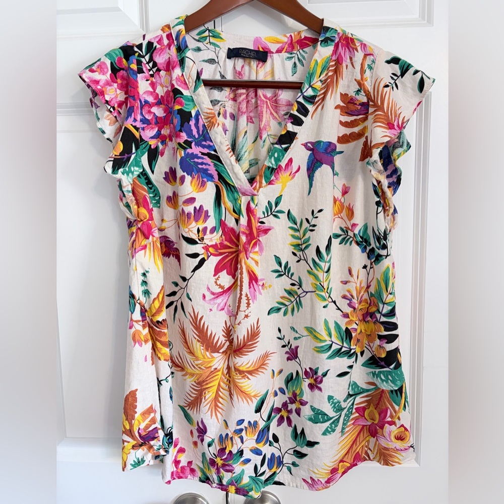 RACHEL Rachel Roy Multicolor Floral Blouse